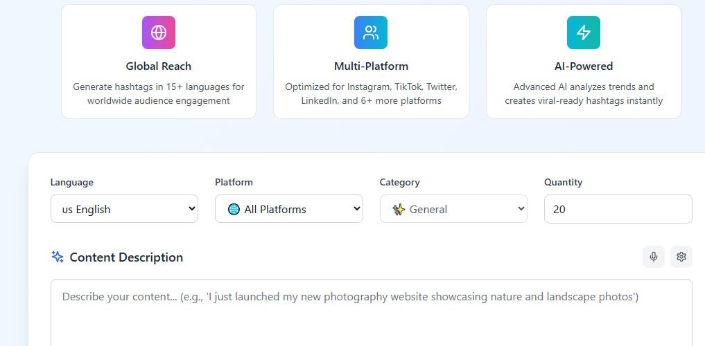 Hashtag Generator Tool