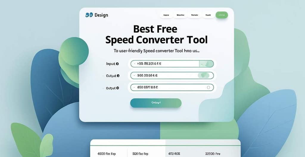 Speed Converter Tool