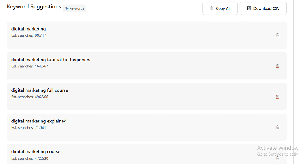 YouTube Keyword Tool