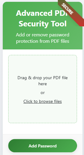add & remove password from PDF