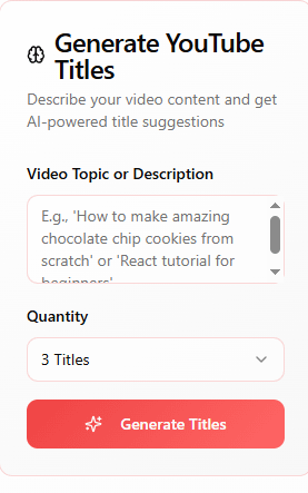 YouTube Title Generator