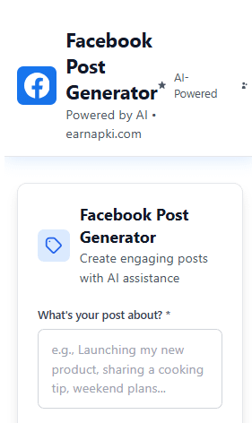 Facebook Post Generator