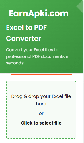 Excel to PDF converter
