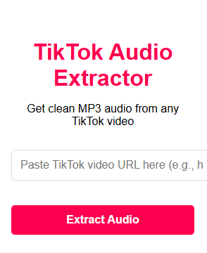 TikTok Audio Extractor