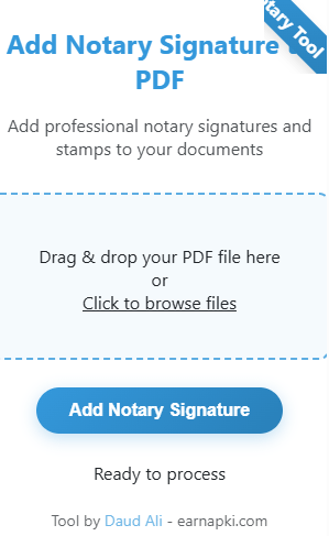 Add Notary Signature to PDF