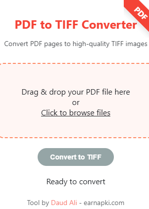 Free PDF to TIFF converter