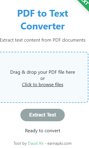 PDF to Text converter