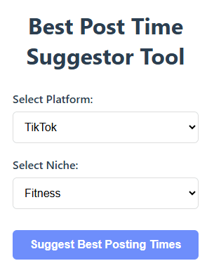 Post Time Suggestor Tool