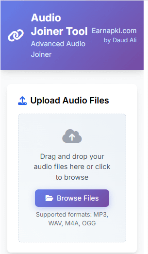 Audio Joiner Tool