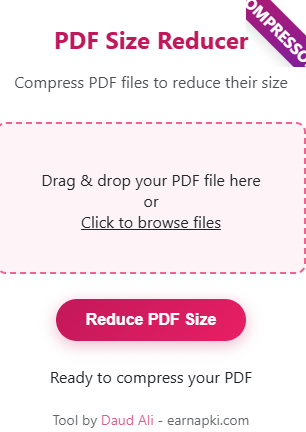 PDF size reducer
