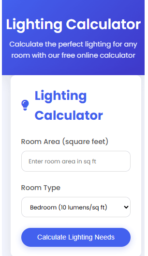 Free Lighting Calculator