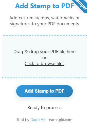 Add stamp to PDF