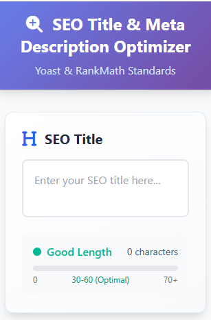 SEO Title & Meta Description Optimizer