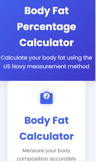 Body Fat Calculator