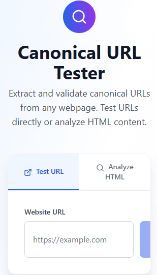 Canonical URL Tester