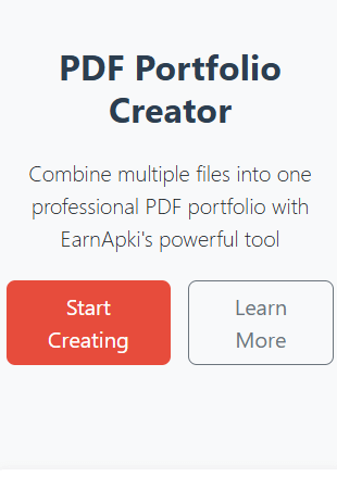 PDF portfolio tool