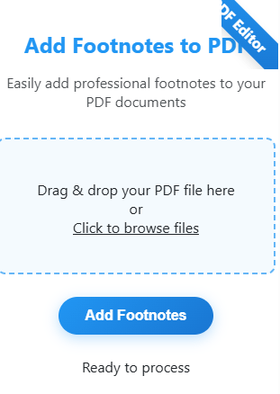Add Footnotes to PDF