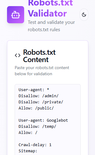Robots.txt Validator