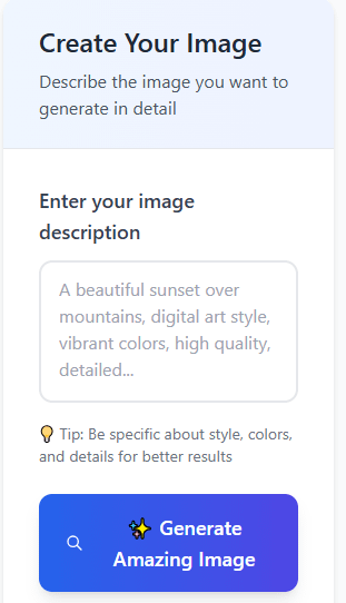 AI Text-to-Image Generator