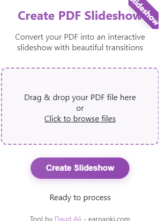 Create PDF Slideshow