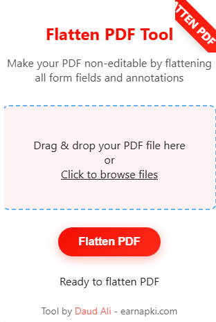 flatten PDF