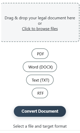 Legal Document Converter