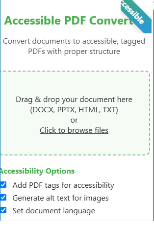 Accessible PDF Converter