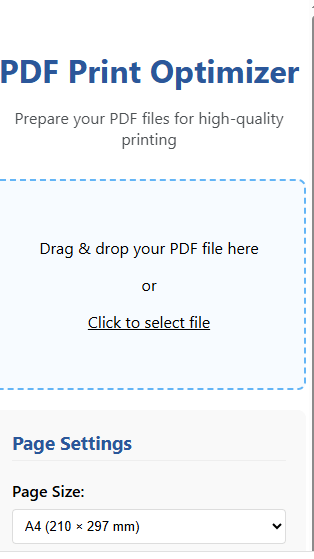 PDF print optimizer