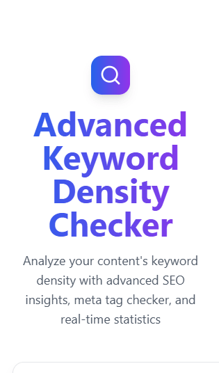 Keyword Density Checker