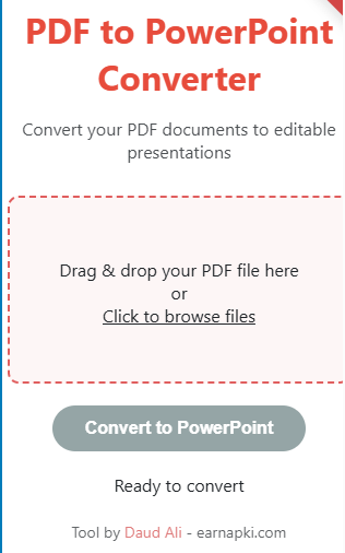 Free PDF to PowerPoint converter