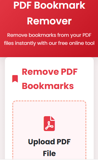 PDF bookmark remover
