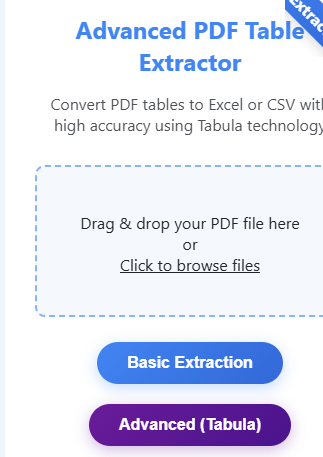 Advanced PDF Table Extractor