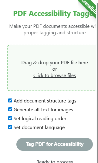 PDF accessibility tagger