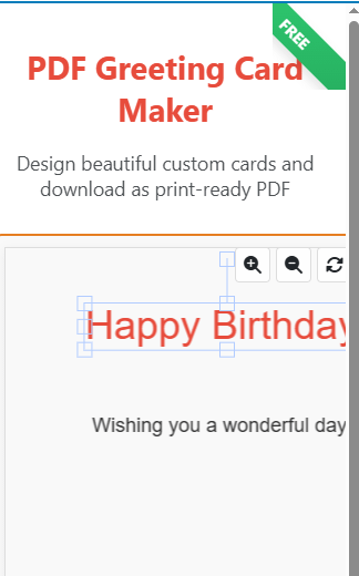 Free PDF Greeting Card Maker