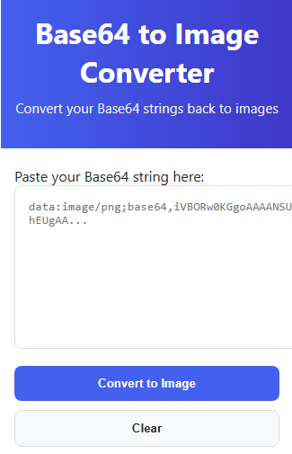 Base64 to Image Converter