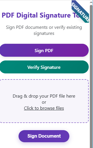 free PDF digital signature tool