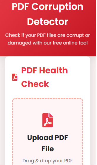PDF corruption detector