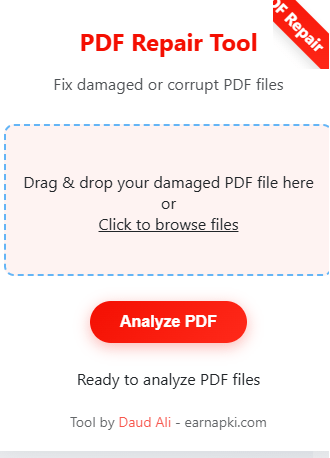 Free repair damaged PDF