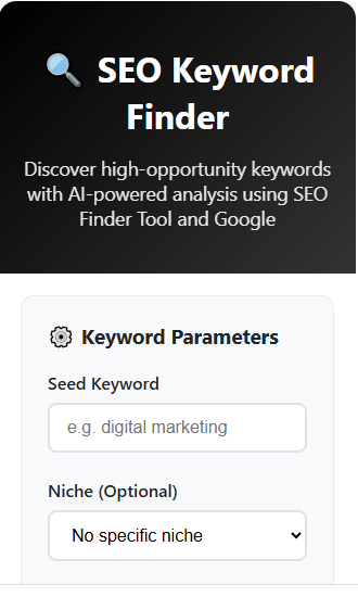SEO Finder Tool