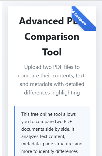 compare two PDF files