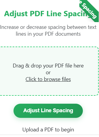 Adjust PDF Line Spacing