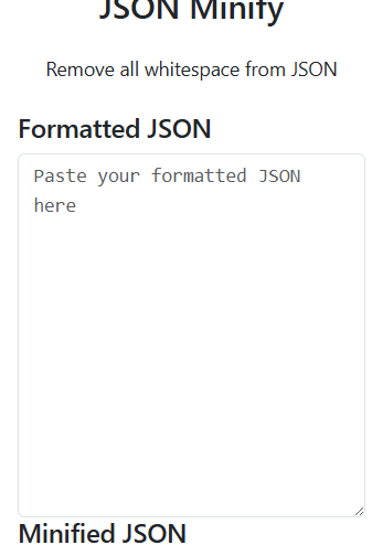 JSON Minify
