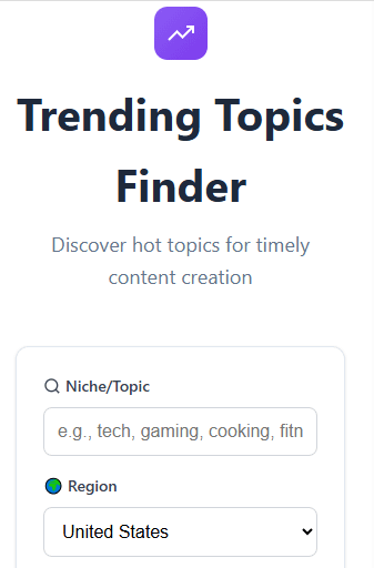 Trending Topics Finder