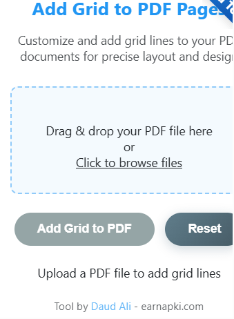 Add Grid to PDF Pages
