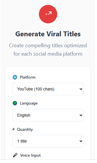 Free social media title generator