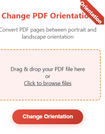 Change PDF Orientation