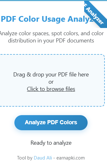 PDF Color Usage Analyzer