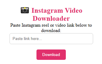 Instagram Video Downloader