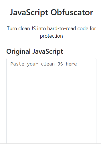 JavaScript Obfuscator