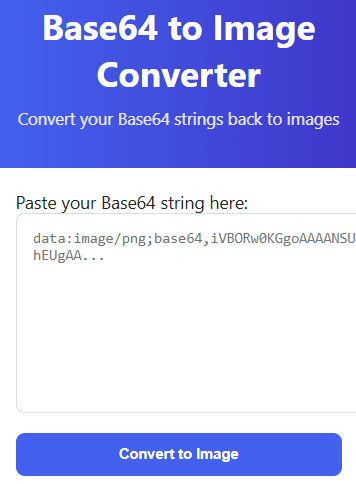 Base64 to Image Converter